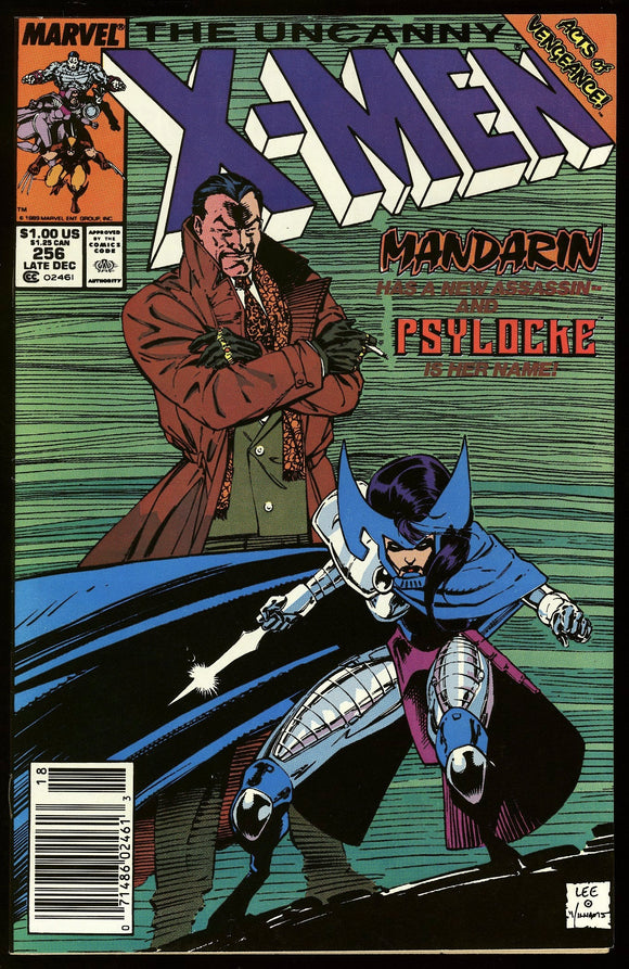 Uncanny X-Men #256 Marvel 1989 (NM) 1st New Psylocke! NEWSSTAND!