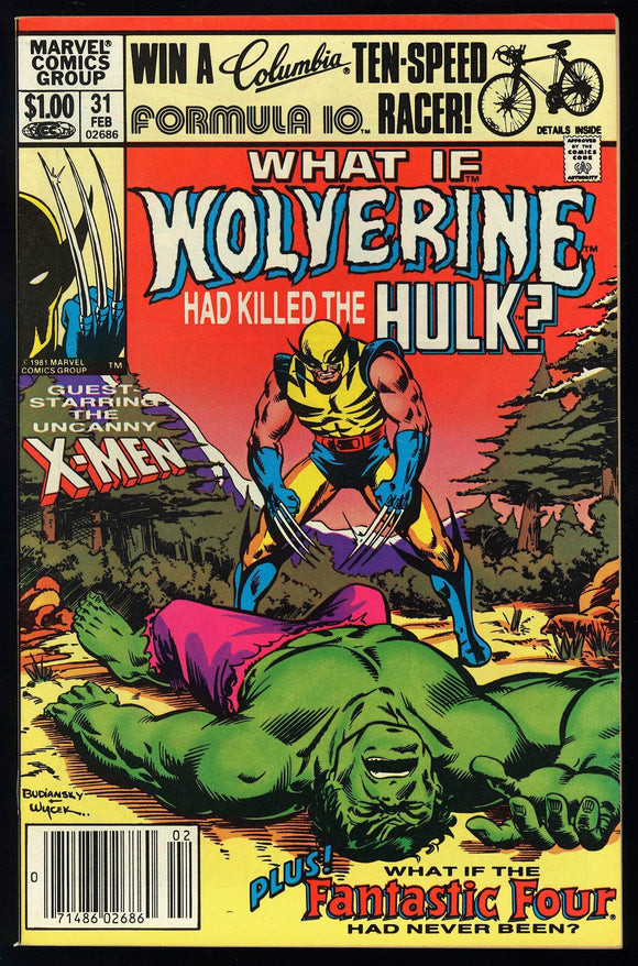 What If #31 Marvel 1982 (NM) Wolverine Killed Hulk! NEWSSTAND!