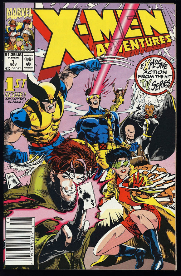 X-Men Adventures #1 Marvel 1992 (VF) 1st App of Morph! NEWSSTAND!