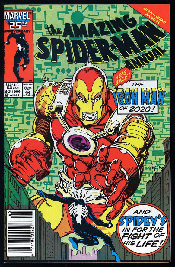 Amazing Spider-Man Annual #20 1986 (NM) 1st Arno Stark! NEWSSTAND!