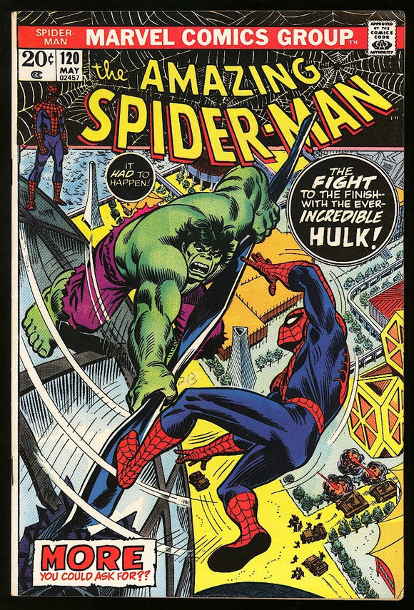 Amazing Spider-Man #120 Marvel 1973 (FN/VF) Hulk Appearance!