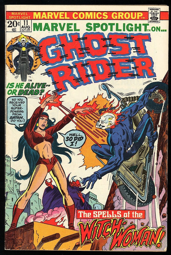 Marvel Spotlight #11 Marvel 1973 (VG+) Early Ghost Rider App!