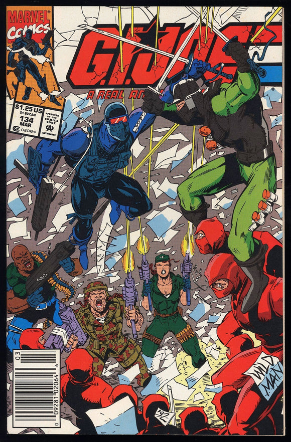 G.I. Joe A Real American Hero #134 Marvel 1993 (NM+) NEWSSTAND!