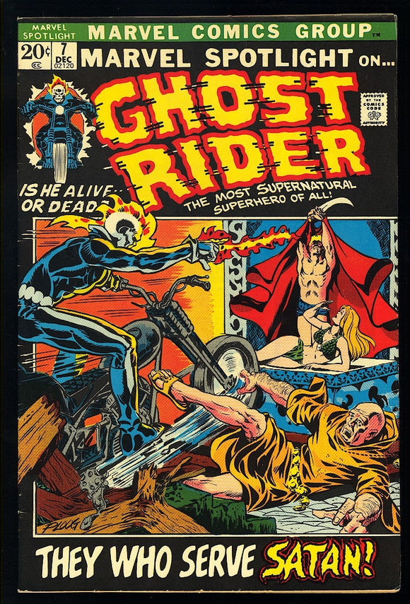 Marvel Spotlight #7 Marvel 1972 (VF-) 3rd App of Ghost Rider!