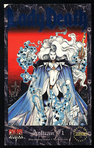 Lady Death Ashcan #1 Chaos! 1995 (VF-) Micro Edition SDCC!