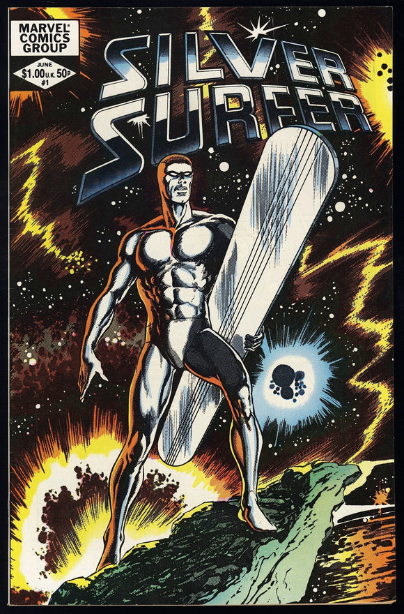 Silver Surfer #1 Marvel 1982 (VF) Classic John Byrne Surfer Cover!