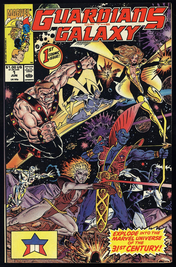 Guardians of the Galaxy #1 Marvel 1990 (NM-) 1st App of Taserface!