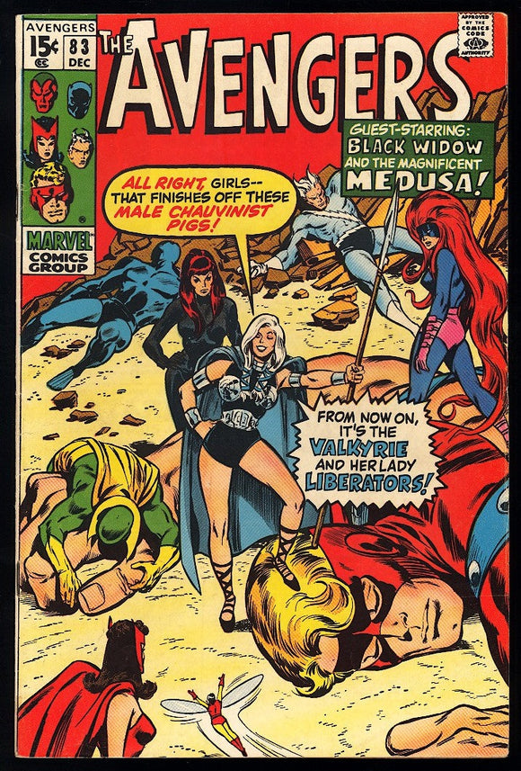 Avengers #83 Marvel 1970 (FN-) 1st App of the Valkyrie! Lady Liberators!