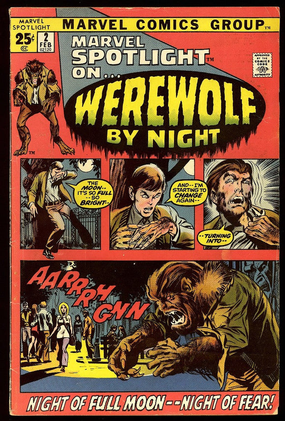 Marvel Spotlight #2 Marvel 1972 (G/VG) 1st App Werewolf by Night!