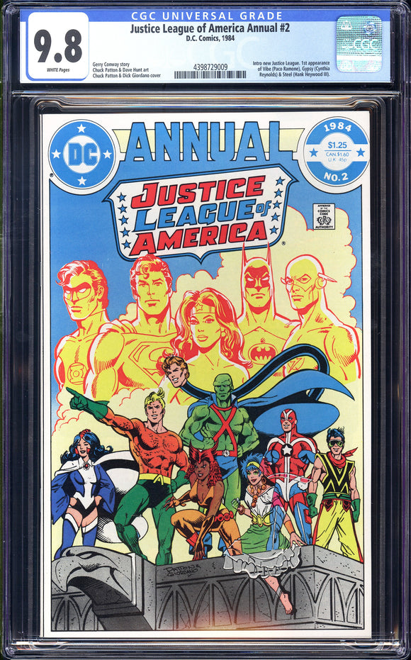 Justice League of America Annual #2 CGC 9.8 (1984) New Team!