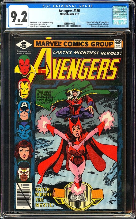 Avengers #186 CGC 9.2 1st app. of Magda & Chthon!
