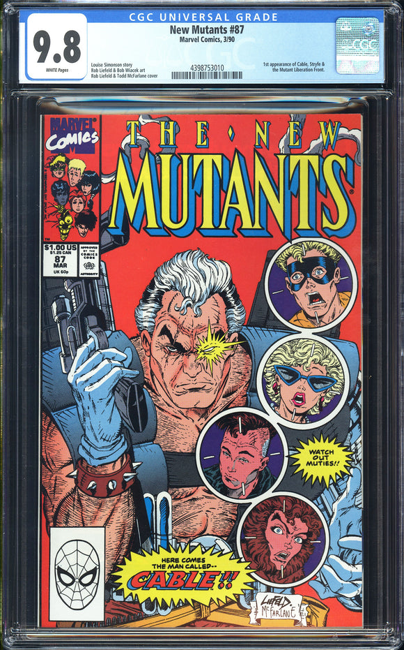 New Mutants #87 CGC 9.8 (1990) 1st Appearance of Cable!