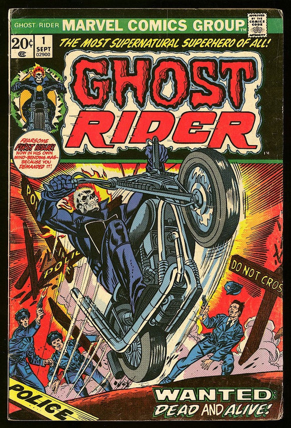 Ghost Rider #1 Marvel 1973 (VG-) 1st App of the Son of Satan!