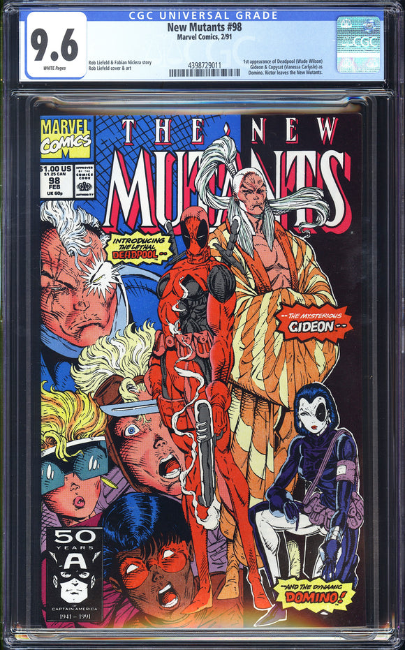 New Mutants #98 CGC 9.6 (1991) 1st Appearance of Deadpool!