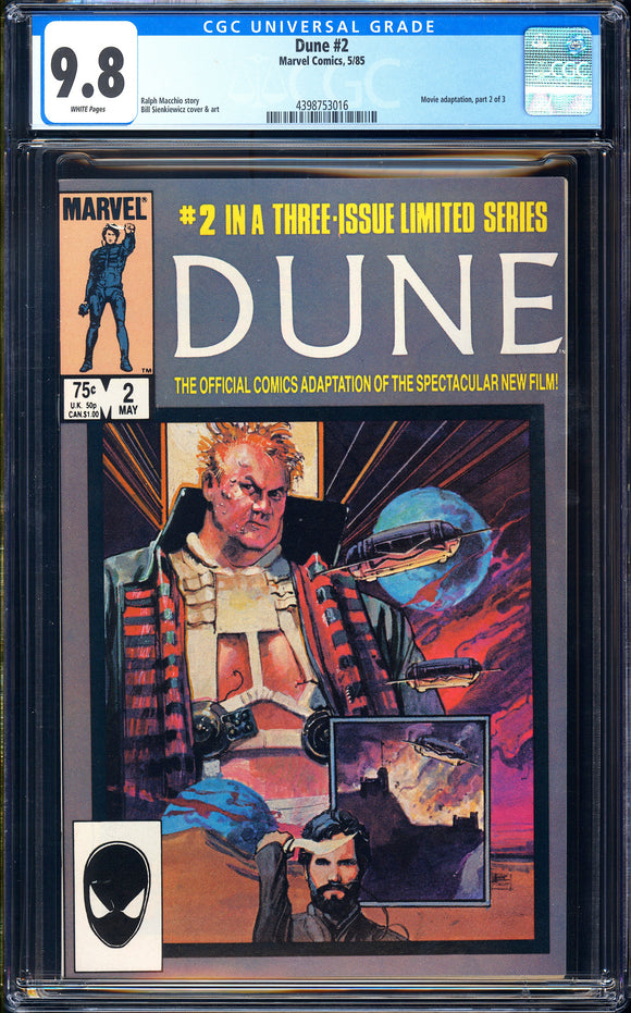 Dune #2 CGC 9.8 (1985) Sienkiewicz Cover! Movie Adaptation Part 2