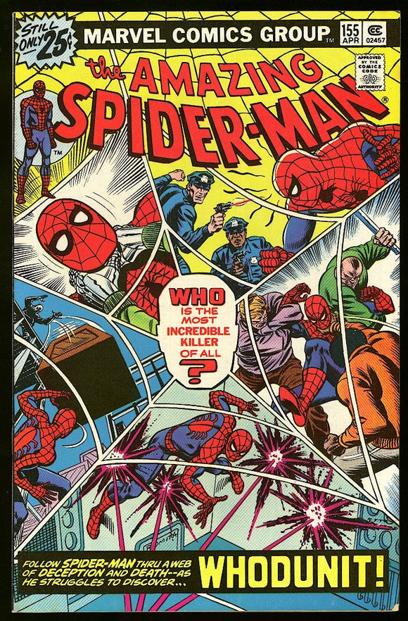 Amazing Spider-Man #155 Marvel 1976 (VF+) Romita Cover Art!
