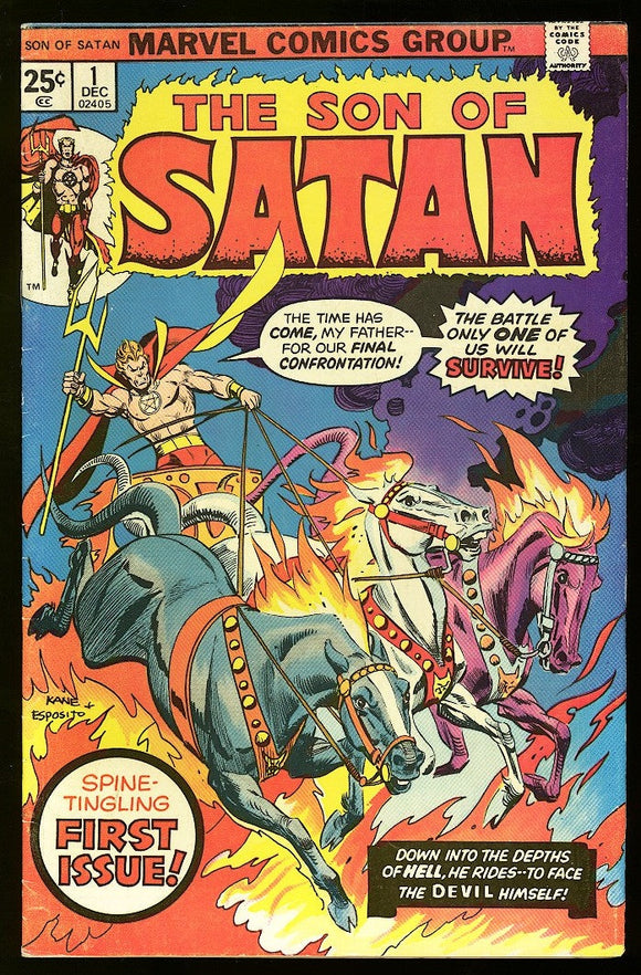 Son of Satan #1 Marvel 1975 (FN) 1st Solo Daimon Hellstrom!