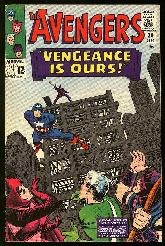 Avengers #20 Marvel 1965 (FN/VF) 2nd App of the Swordsman!