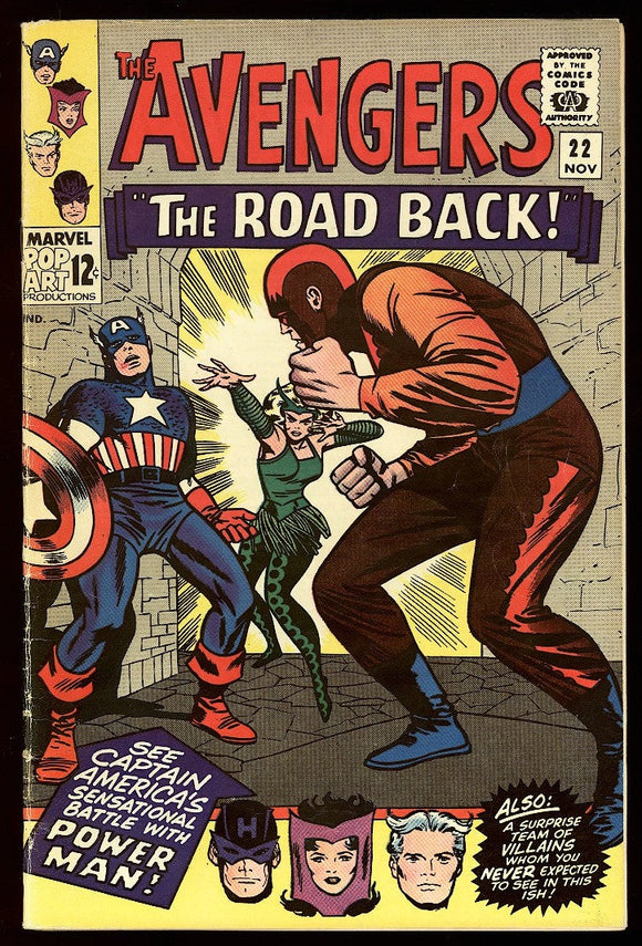 Avengers #22 Marvel 1965 (FN-) 2nd Appearance of Power Man!
