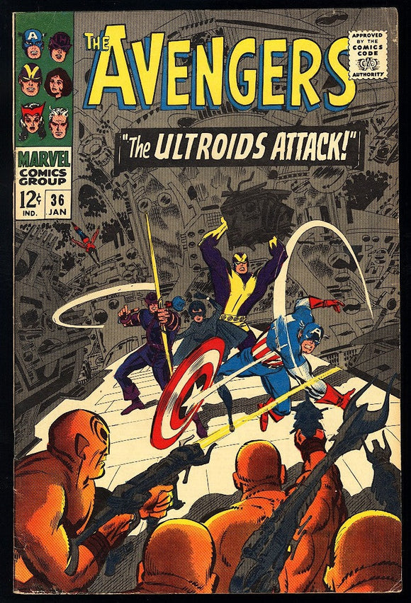 Avengers #36 Marvel 1967 (FN+) Black Widow Appearance!