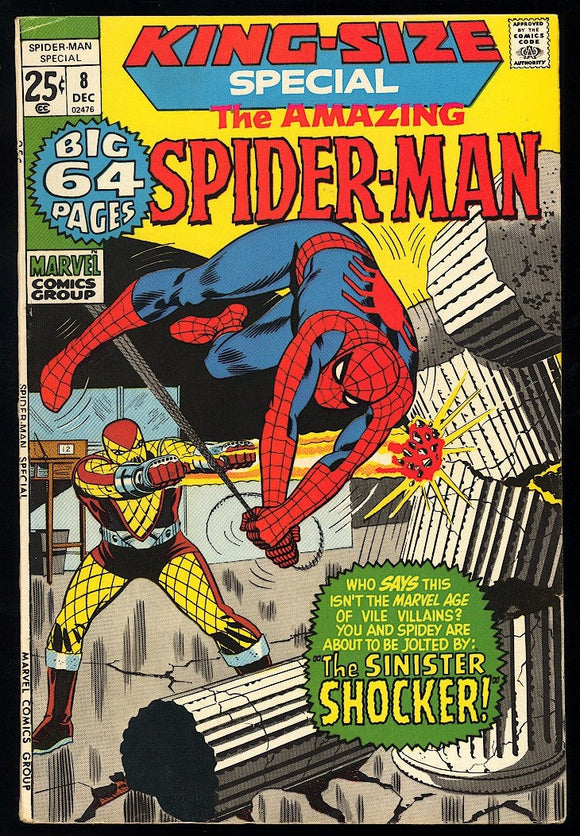 Amazing Spider-Man King Size Special #8 1971 (FN/VF) Shocker App!