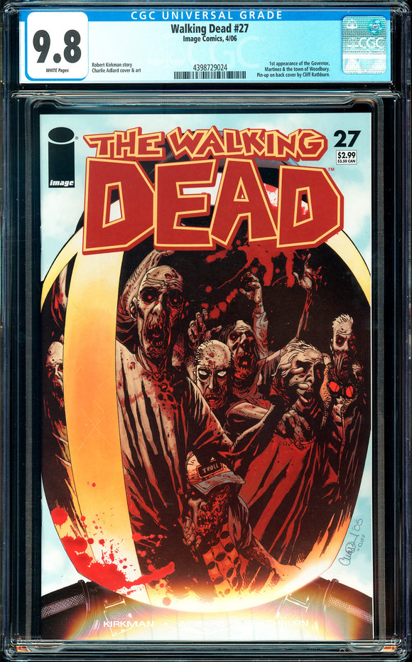 Walking Dead #27 CGC 9.8 (2006) 1st Appearance of the Governor!