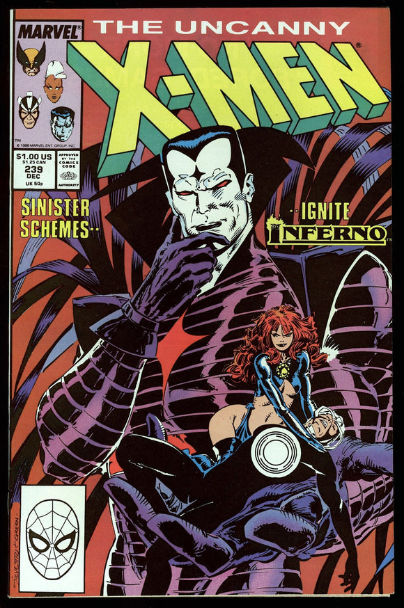 Uncanny X-Men #239 Marvel 1988 (NM+) 1st Mister Sinister Cover!