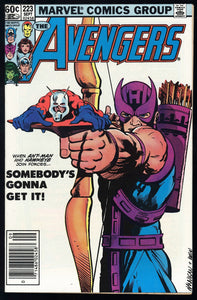 Avengers #223 Marvel 1982 (VF/NM) Classic Cover! NEWSSTAND!