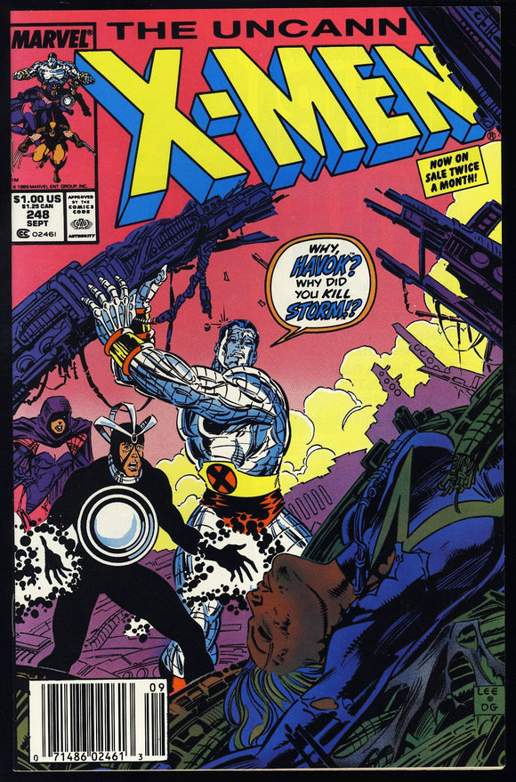Uncanny X-Men #248 1989 (NM) 1st Jim Lee Art on X-Men! NEWSSTAND!