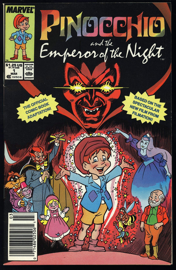 Pinocchio and the Emperor of the Night #1 Marvel 1988 (NM-) NEWSSTAND!