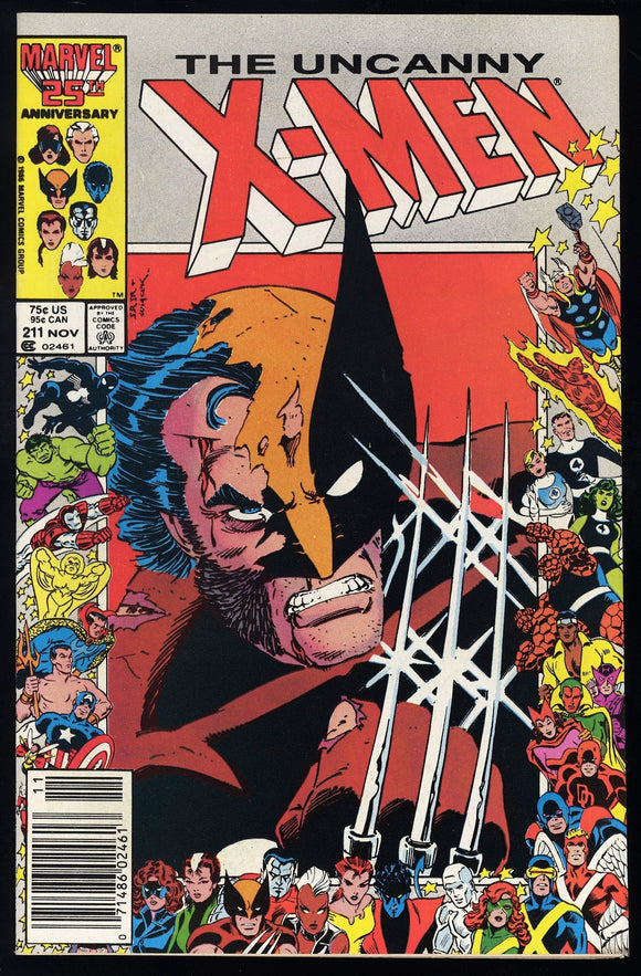 Uncanny X-Men #211 Marvel 1986 (NM) 1st Full Marauders! NEWSSTAND!