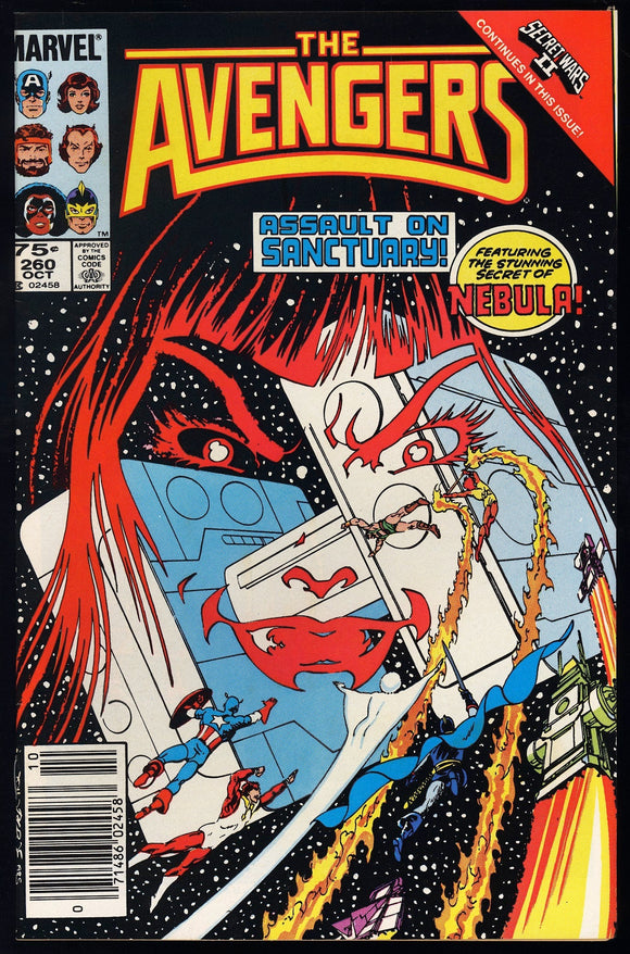 Avengers #260 Marvel 1985 (NM) 1st Nebula Cover! Canadian Price Variant!