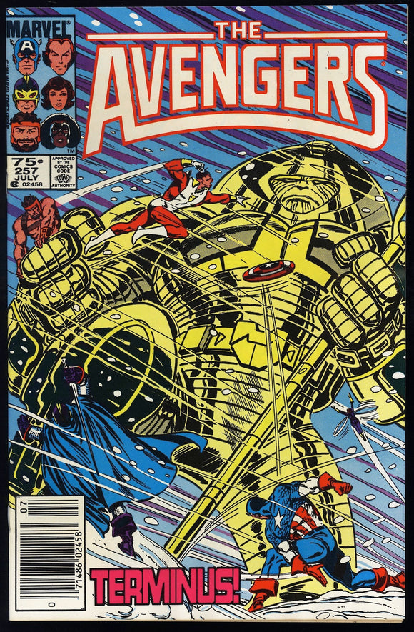 Avengers #257 Marvel 1985 (VG+) 1st Nebula! Canadian Price Variant!