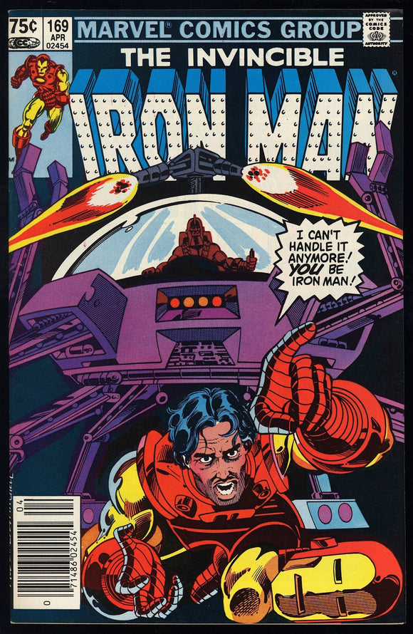 Iron Man #169 Marvel 1983 (VF/NM) Jim Rhodes Replaces Tony! CPV!