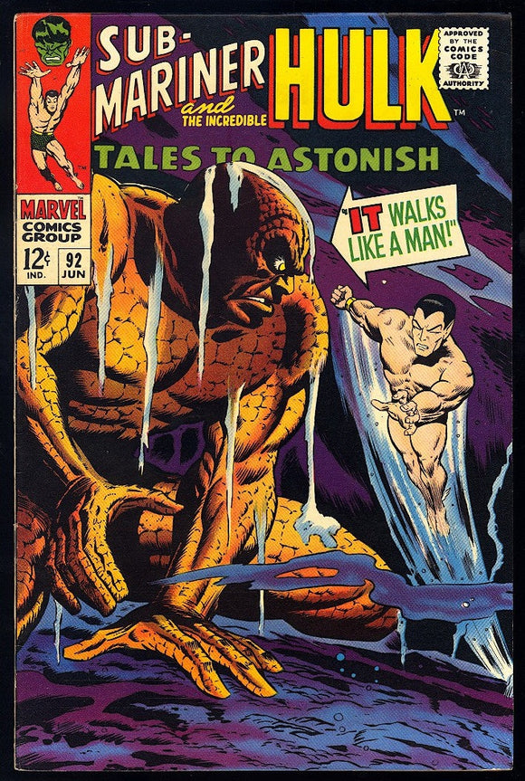Tales to Astonish #92 Marvel 1967 (VF-) Silver Surfer Cameo!