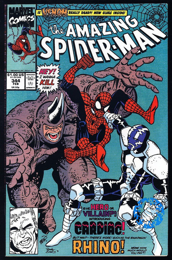 Amazing Spider-Man #344 Marvel 1991 (NM+) 1st App Cletus Kasady!