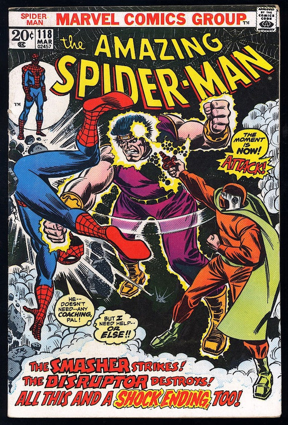 Amazing Spider-Man #118 Marvel 1972 (FN-) Smasher Appearance!