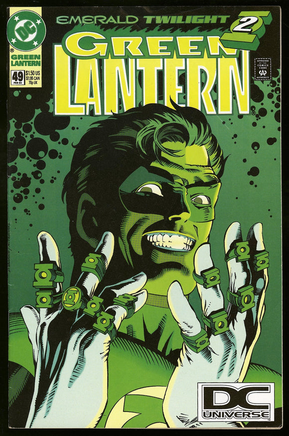 Green Lantern #49 DC 1994 (FN/VF) 2nd Kyle Rayner! DC Universe Logo RARE!