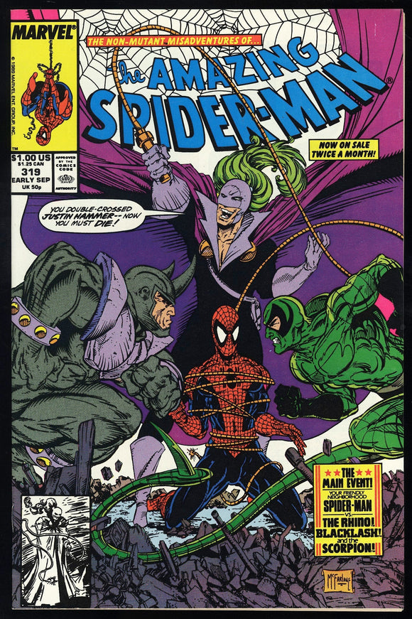 Amazing Spider-Man #319 Marvel 1989 (NM) Todd McFarlane Art!