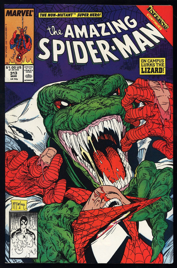 Amazing Spider-Man #313 Marvel 1989 (NM) Todd McFarlane Art!