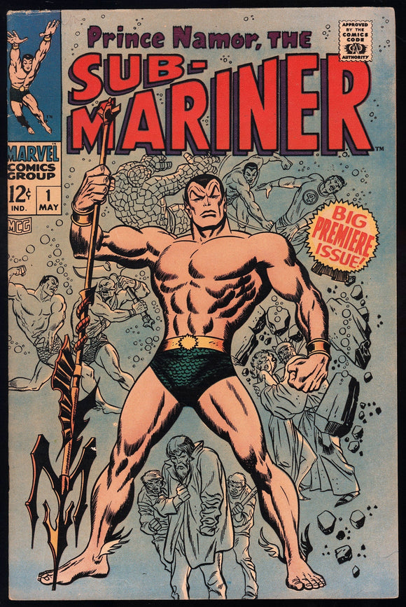Sub-Mariner #1 Marvel 1968 (FN/VF) 1st Solo Sub-Mariner Story!