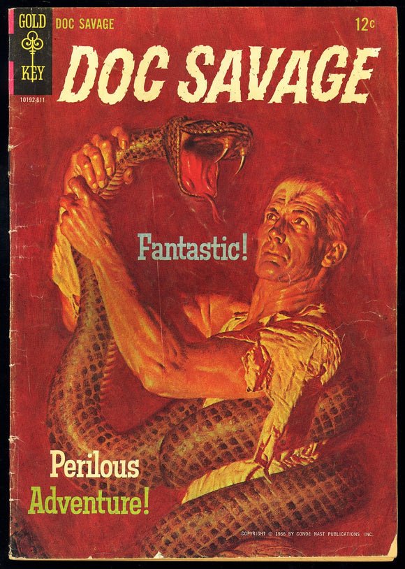 Doc Savage #1 Gold Key 1966 (VG+) 1st Silver Age Doc Savage!