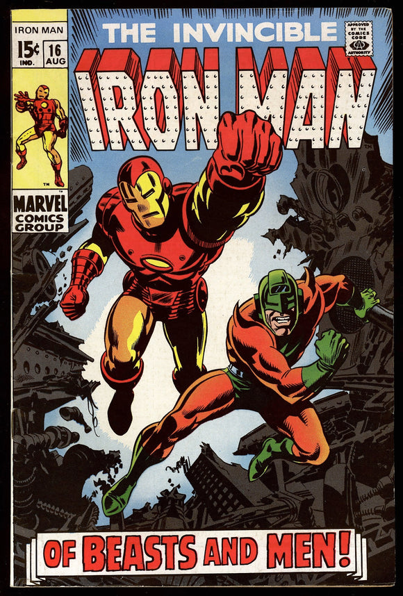 Iron Man #16 Marvel Comics 1969 (VF+) Unicorn Appearance!