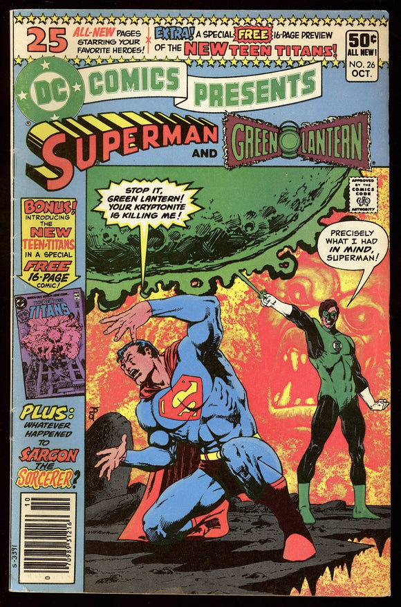 DC Comics Presents #26 1980 (FN) 1st App New Teen Titans! NEWSSTAND!