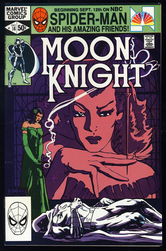 Moon Knight #14 Marvel 1981 (VF/NM) 1st Stained Glass Scarlet!