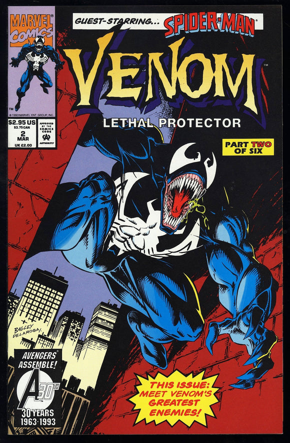 Venom Lethal Protector #2 Marvel 1993 (NM+) 1st App of the Jury!