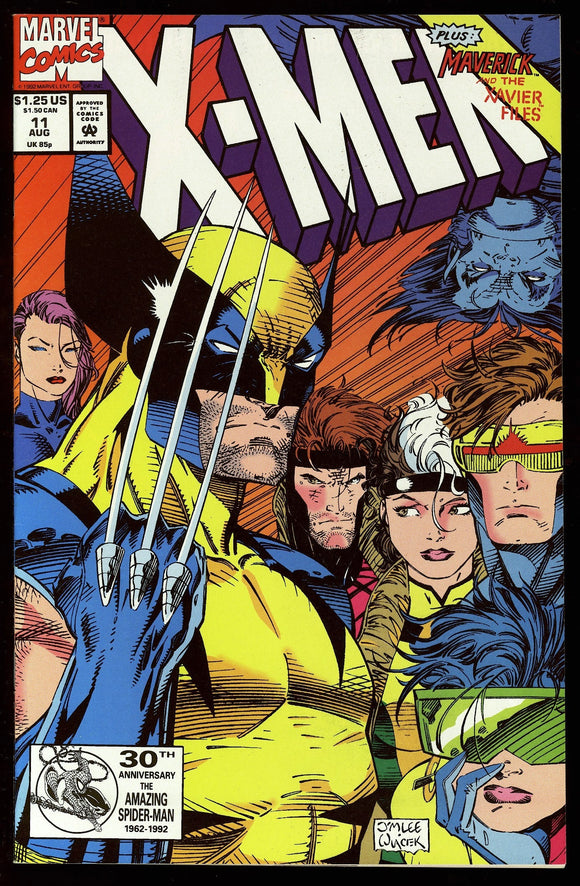 X-Men #11 Marvel Comics 1992 (NM) Classic Jim Lee Cover!