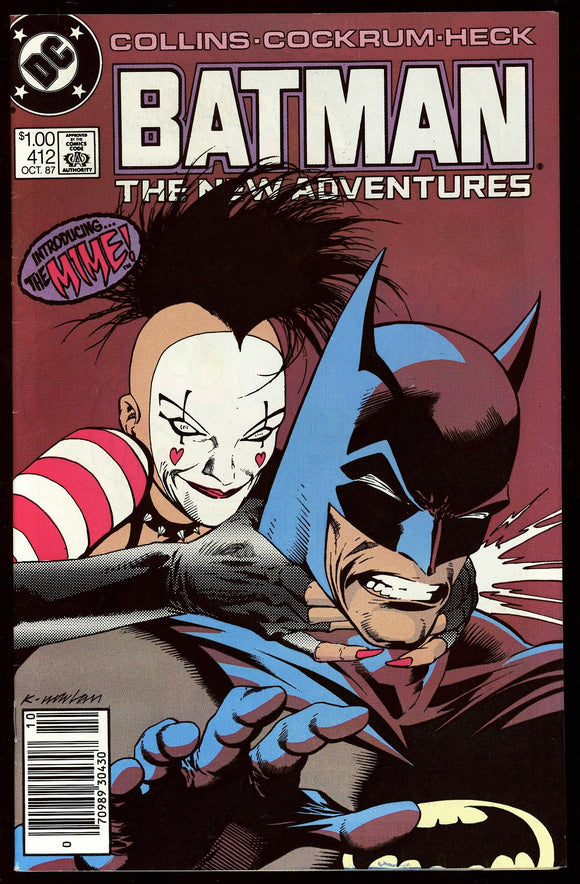 Batman #412 DC 1987 (VF/NM) 1st Mime! Canadian Price Variant!