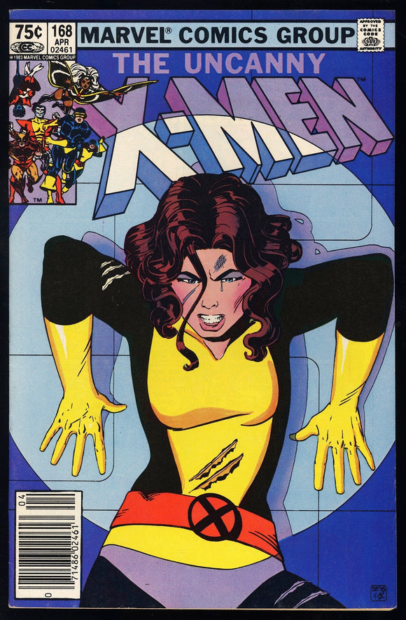 Uncanny X-Men #168 Marvel 1983 (VF/NM) 1st Adult Madelyn Prior! CPV!