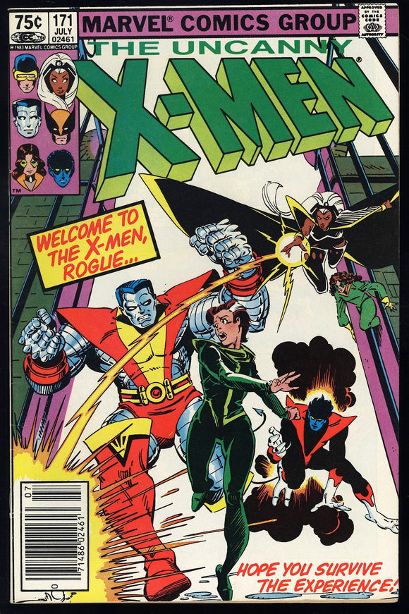 Uncanny X-Men #171 Marvel 1983 (NM-) Rogue Joins the X-Men! CPV!
